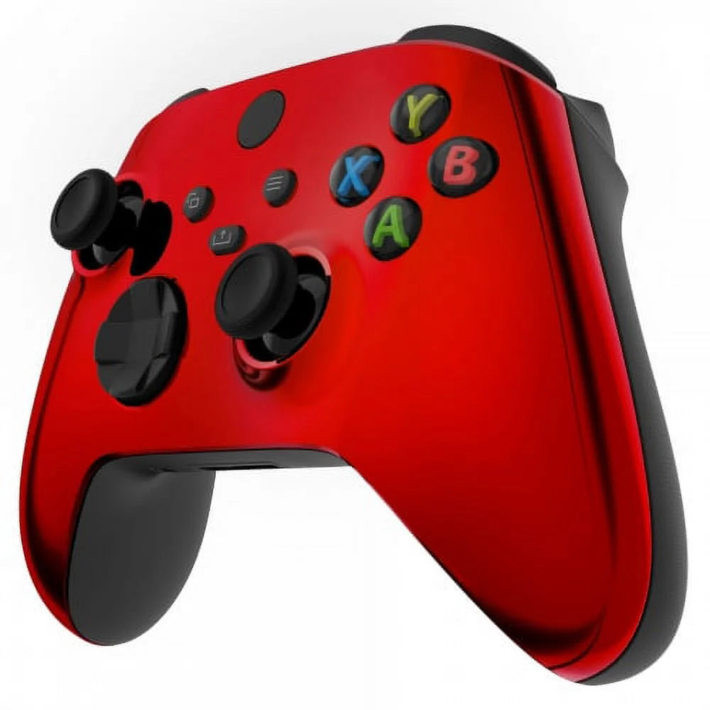 "Chrome Red" Xbox One X UN-MODDED Custom Controller Unique Design (with 3.5 jack)