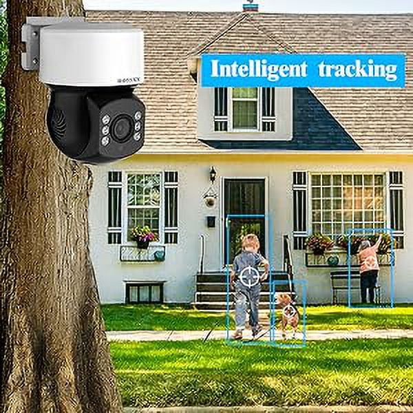 (360° PTZ Digital Zoom) Wired Security Camera System Outdoor Home Video Surveillance Cameras CCTV Camera Security System Outside Surveillance Video Equipment Indoor